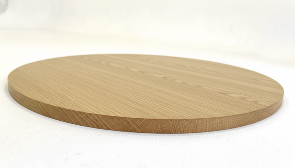 Столешница шпон дуба на основе ВЛАГОСТОЙКОГО МДФ (Круглая) Натуральный_6