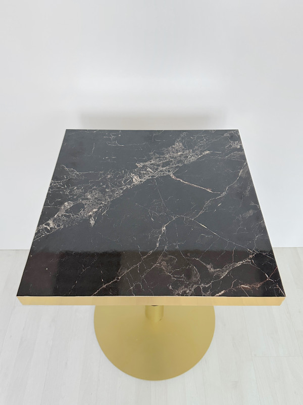 Столешница HPL на основе фанеры влагостойкая - толщина 19 мм (квадратная) Мрамор Глянец_14